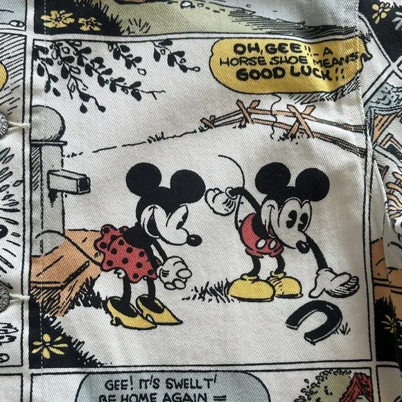 Disney Comic Print Jacket - Black, White, Yellow - Picture 2 of 6